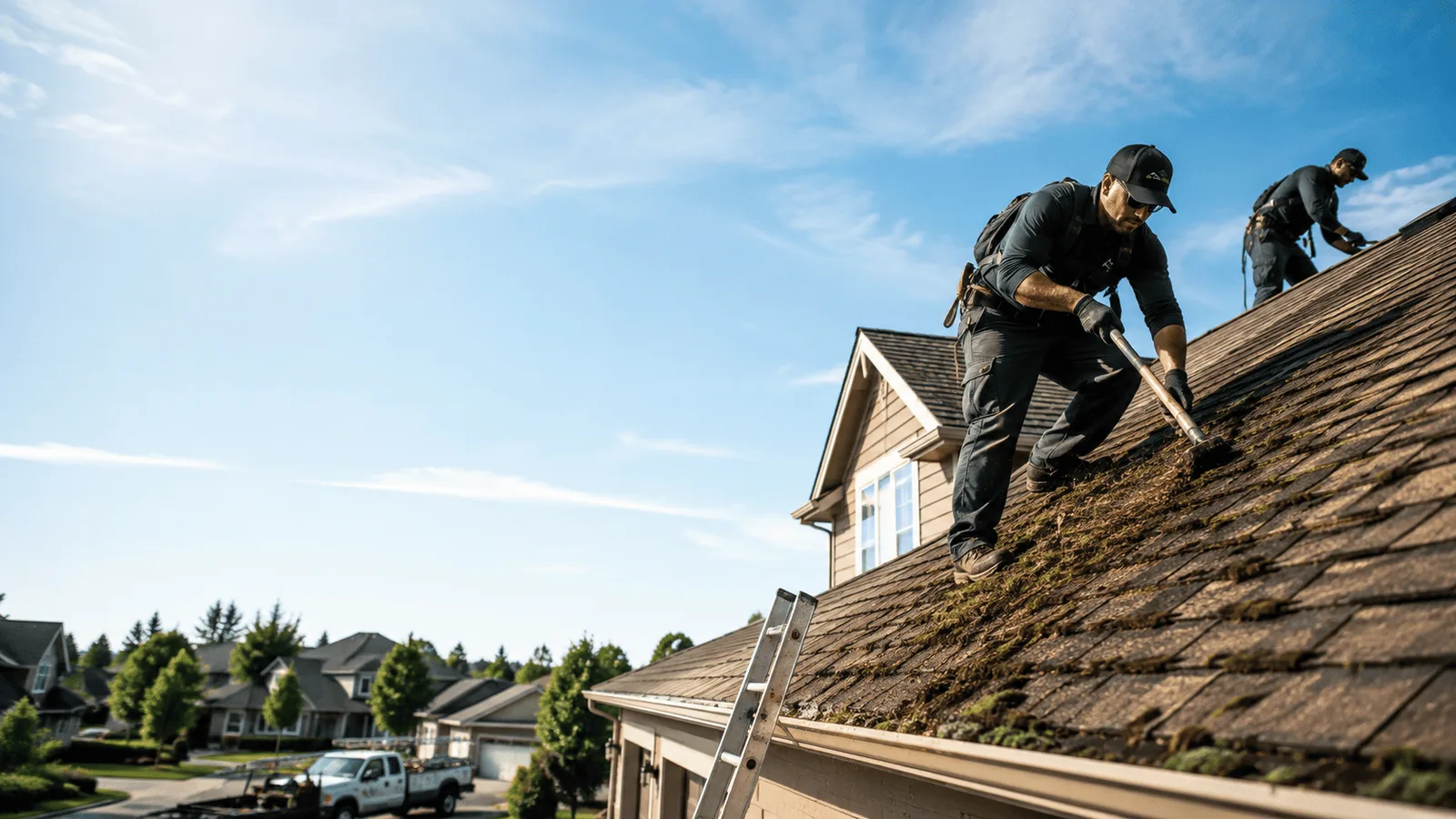 Roof Moss Removal in Bismarck, IL near me